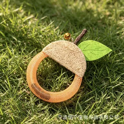 天然丝瓜络猫啃咬玩具木天蓼虫瘿果洁齿磨牙水果造型自嗨解闷用品 - 7