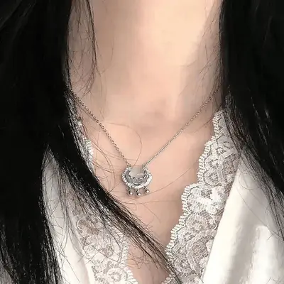 Lotus and Butterfly Chinese Style Necklace
