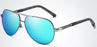 Men's Polarized Toad-Style Sunglasses with Spring Hinges, Model 8725 - 10