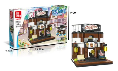Jiexing Bausteine Mini-Straßenszenerie ab 4-12 Jahren