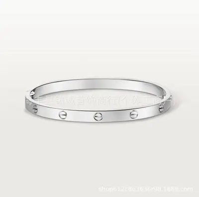 V-Gold hochwertige klassische LOVE-Armband CNC-Feinbearbeitung schmales/mittleres/breites Modell mit Diamantbesatz Paararmband dicke Galvanisierung extra langlebig - 12