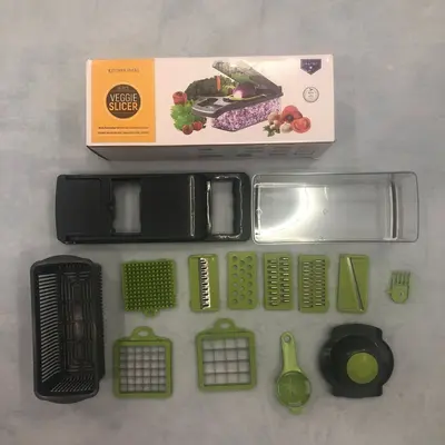 Sebze doğrayıcı çok işlevli, mutfak kesme makinesi - 8