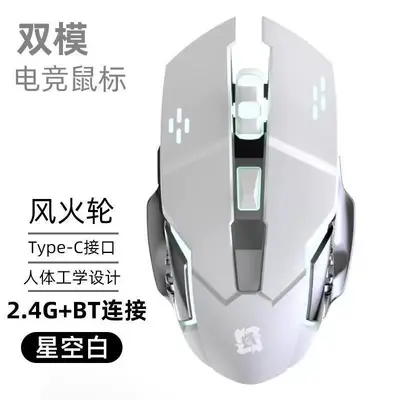 Kabellose wiederaufladbare Bluetooth-USB-Maus mit leiser Funktion für Büroarbeit, Lenovo-Notebooks, Gaming-Desktop-Computer, Dualmode - 13