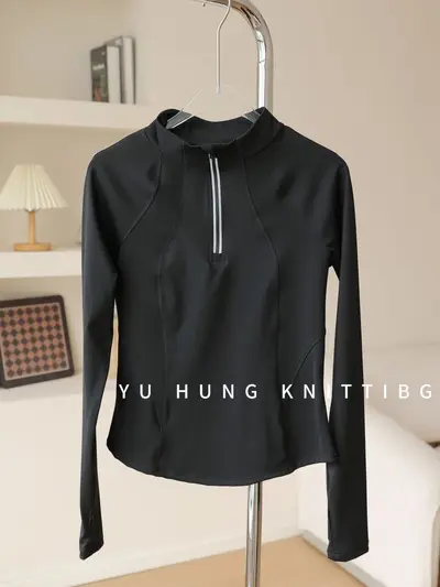 Women's Quick-Dry Long Sleeve Yoga Jacket, Pilates Top - 11