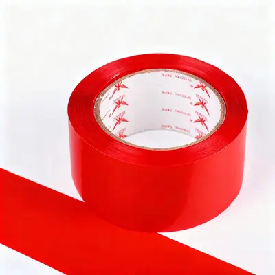 Herstellergroßhandel 45mm rotes Verschlussklebeband, Verpackungskarton-Verpackung, Sortier-Kennzeichnungsband, gelbes buntes Klebebandpapier