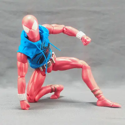 1/12 Mafex Scarlet Örümcek Adam hoodie yelek, 6 inç oyuncak giysi