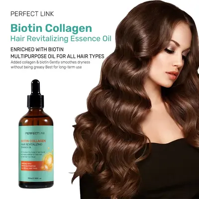Трансграничное эфирное масло для ухода за волосами Argan+Biotin Biotin, несмываемое, разглаживающее, против пушения, для восстановления корней и питательная сыворотка - 3
