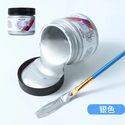Cross-border large jar nacre pigment metallic color set waterproof paint friction gold acrylic paint - 9