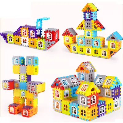 Children's Building Blocks, Large Pieces House Set for Kindergarten, Ages 6-12