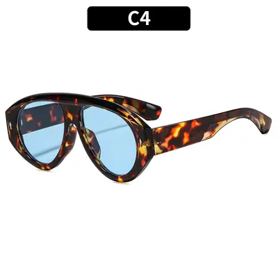 Oversize-Sonnenbrille im Punk-Stil mit Pfeildesign - 9