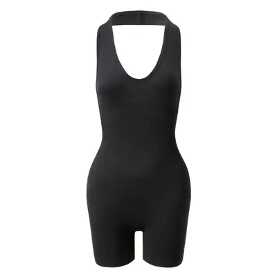 Plus Size Halter Neck Shapewear Bodysuit - 7