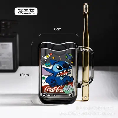 Anime Baskılı Çocuk Diş Fincanı, Sevimli Banyo Gargara Bardağı - 7