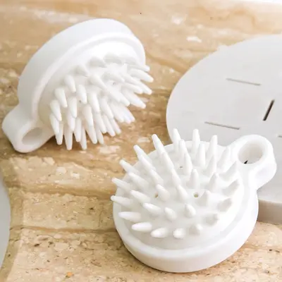 Silicone Scalp Massage Brush - Japanese Minimalist Head Massage Brush, Meridian Scalp Massage Shampoo Brush, Air Bag Scalp Cleansing Comb - 4