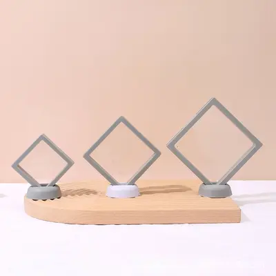 Promotional Transparent PE Premium Thin Film Display Box Jewelry Ring Suspension Packaging Anti-oxidation In Stock