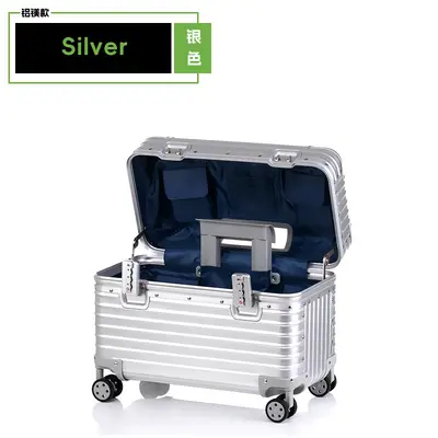 All-Aluminium-Magnesium Alloy Carry-On Case 18 Inch, Combination Lock, Trolley - 7