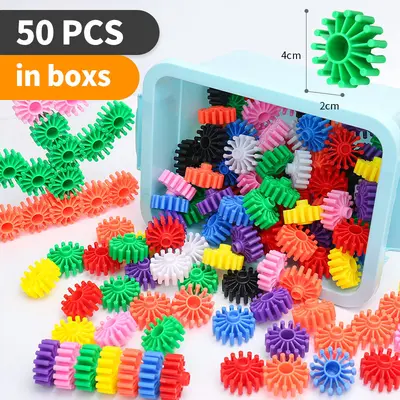 Gear building blocks toy 3-6 years, assembly, educational - 12