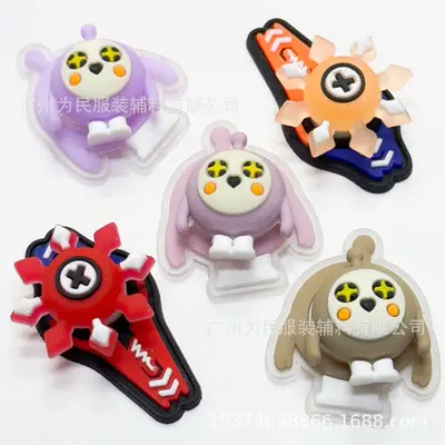 Source factory mini egg spinner silicone stamp DIY insert rotating irregular novelty mark - 7