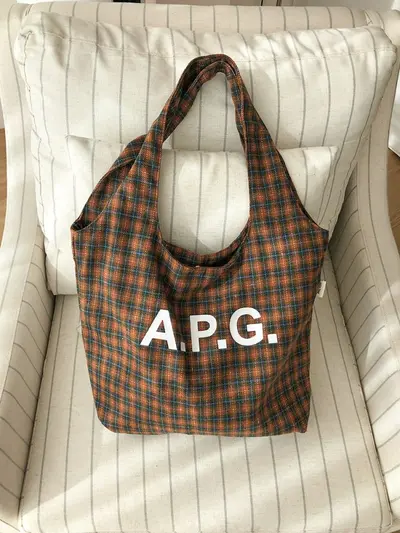Plaid Women's Shoulder Bag, Korean Style, Winter - 13
