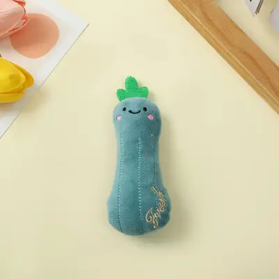 Bite-Resistant Plush Cat Toy with Cartoon Design and Catnip - 10