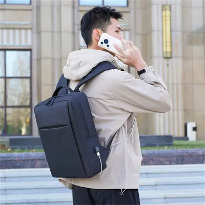 Großer Laptop-Rucksack als Geschenk, mit individuell bedruckbarem Logo - 3