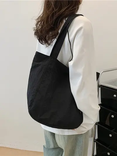 Waterproof Nylon Women's Shoulder Bag, Large Capacity, Casual Design - 6