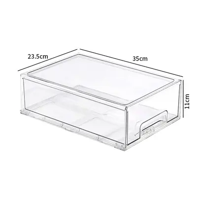 桌面化妆品透明收纳盒文具首饰卫生间储物盒抽屉式多层塑料整理盒 - 8