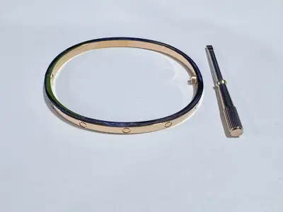 18er Roségold schmales Modell 6. Generation Kart Plus fadeless zehn Diamanten Damenarmband, schmales Modell einzeln gezacktes und einzelner Diamant doppelter Titanstahl Armband - 9