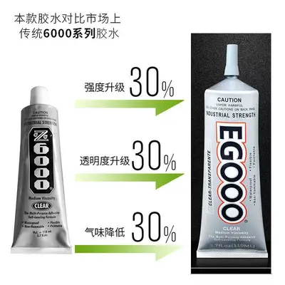 Nidada улучшенный клей EG000 для крепления бижутерии, стразов, колец, серёг, заколок для волос, ткани и логотипов.