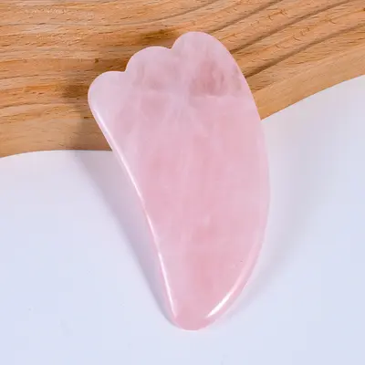 Jade Gua Sha Board, rosa Kristall Gua Sha Massagewerkzeug, Gesichtsmassage, Körper Gua Sha Werkzeug, Gesundheitsmassage Zubehör - 7