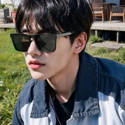 Men's Driving Sunglasses, UV Protection, Square Frame - 4