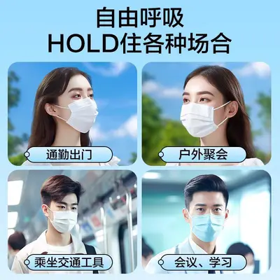 Disposable Surgical Face Mask, Three-Layer, Medical Grade, Individually Packed