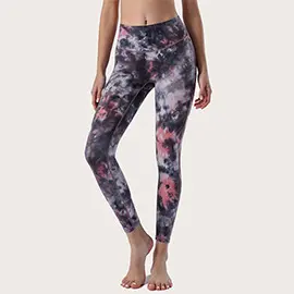 Hochelastische Damen-Yogahose, Pfirsich-Po-Effekt, hoher Bund, Bauchkontrolle