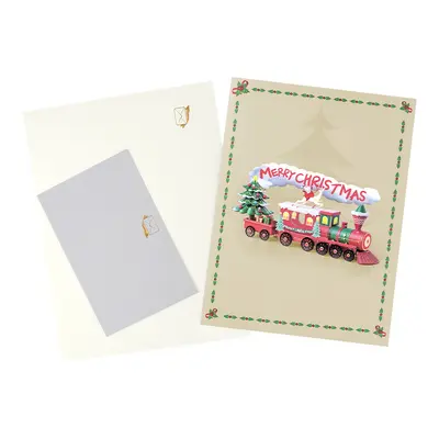 2026 Christmas 3D Pop-Up Greeting Card, Handmade - 4