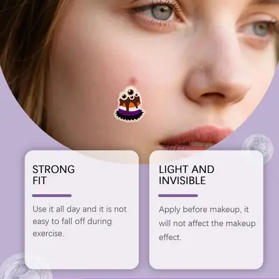 JAYSUING Halloween Acne Skin Patches Gentle Facial Care Breathable Fit Thin Care Patches