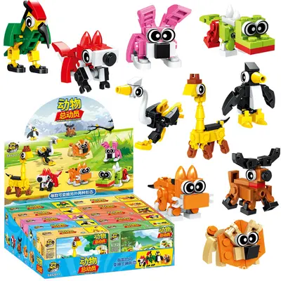 Children's Building Block Car Set, Fire Engine and Police Car - 5