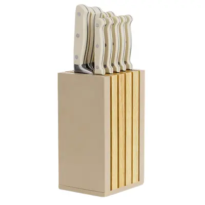 Stainless steel knife set with ABS handle chef and steak knives