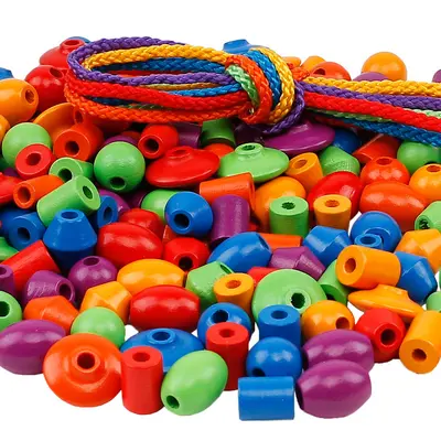 Bead Threading Toy for Ages 3-4, Boys and Girls