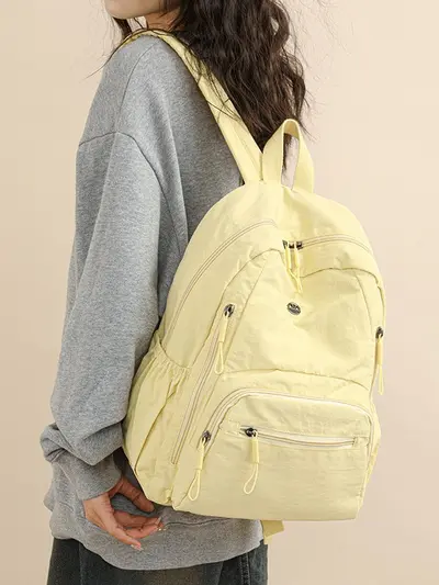 Nylon Large-Capacity Multi-Pocket Women's Travel Backpack - 3