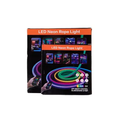 5V USB Neonlichtkette, wasserdicht für den Außenbereich, RGB Farbwechsel Lichtkette, Stimmungslicht für Wohnzimmer und Schlafzimmer - 8