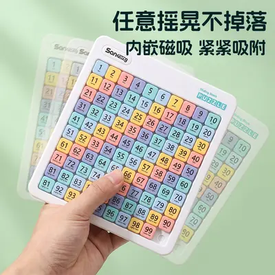 Magnetic Digital Three Kingdoms Huarong Dao Sliding Puzzle, Logic Toy for Ages 3-6 - 5