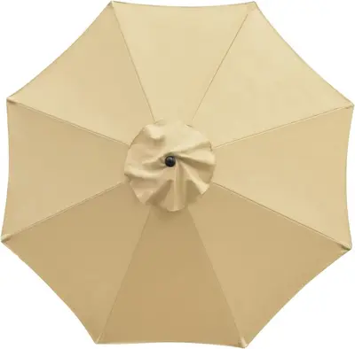 Single-Top Outdoor Garden Umbrella Replacement Canopy, Frame Not Included - 9