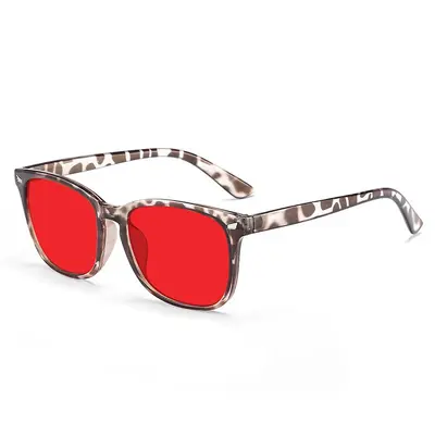 Studded Fashion Sunglasses with Reflective Lenses - 3