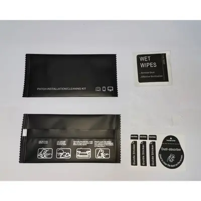 Mobile phone film vehicle kit tempered film accessories set cleaning tablet static electricity - 10