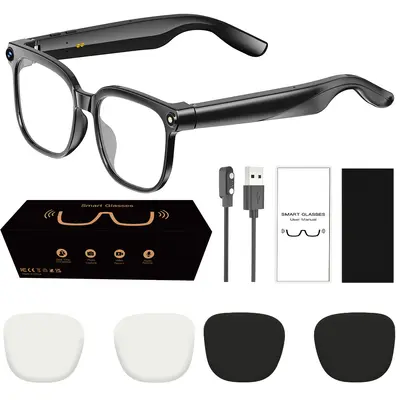 智能眼镜800W拍照录像同声传译蓝牙通话ai智能眼镜 Smart glasses - 7