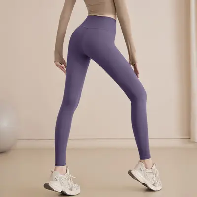 High-Waist Butt-Lifting Quick-Dry Women's Yoga Pants, Stretch - 10
