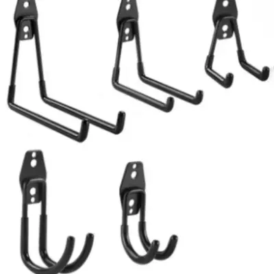 Metall-Garagenhaken für Gartenwerkzeuge, Fahrräder und Schläuche, Außenbereich