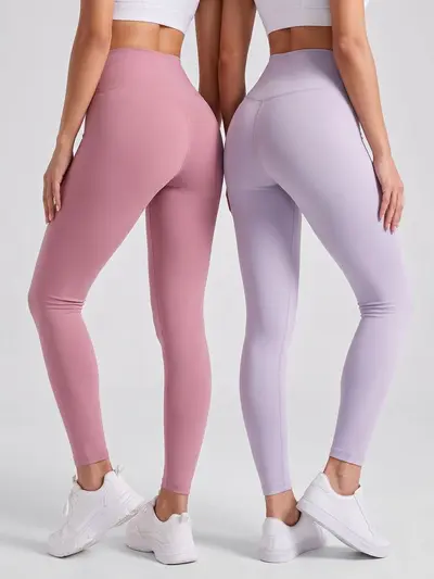 Kadınlar için sınır ötesi alan çıplak yoga pantolonu şeftali kalça yüksek bel kalça kaldırma spor fitness pantolonu karın kontrolü sıkı yoga pantolonu kadınlar için