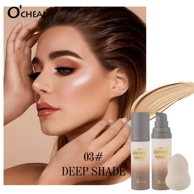 OCHEAL liquid foundation, natural flawless with sponge - 8