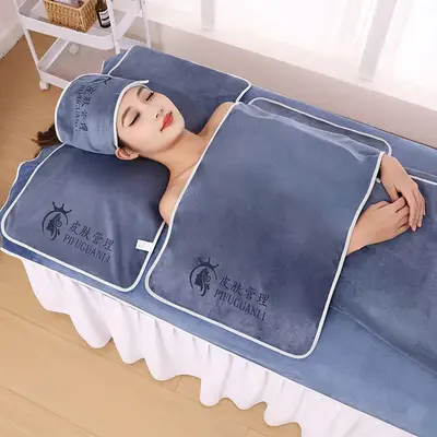 Bath towel set 3-piece, 300g cotton, non-shedding - 10