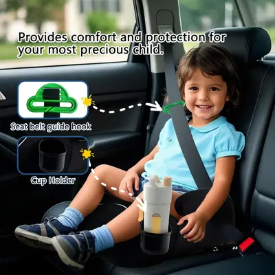 Kindersitzerhöhung 125~150 cm Kindersicherheitssitz Sitzerhöhung Isofix tragbar einfach Auto Babysitzerhöhung Sicherheitssitz